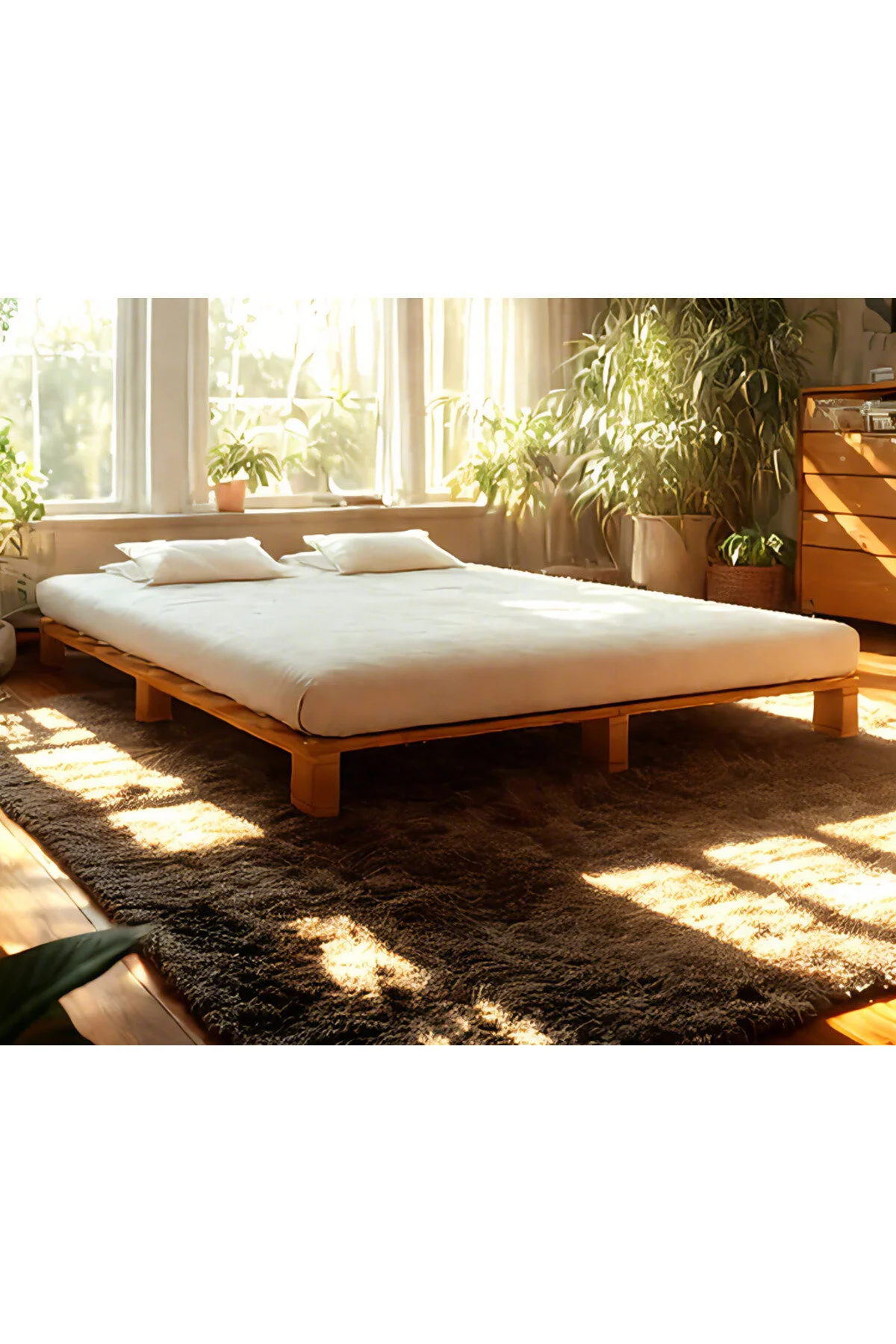 160cm X 200cm Masif Ahsap Platform Karyola Ceviz Renk 160x200 Cm - Kullanıcı yorumları