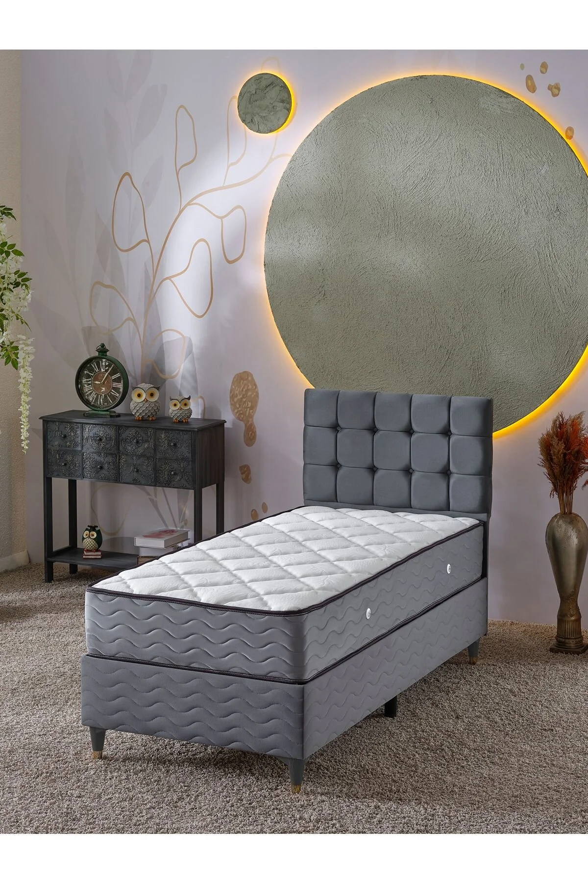 Bengu 90x190 Tek Kisilik Baza Baslik Yatak 3 Lu Set Gri - Kullanıcı yorumları