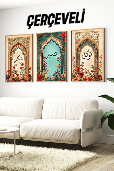 Ve Tevekkul Temali 3 Lu Cerceveli Tablo Seti Crv1081 - Kullanıcı yorumları