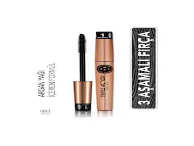 Flormar Triple Action Ayarlanabilen Fircali Maskara 001 Siyah - Kullanıcı yorumları