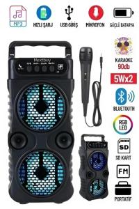 resolut Bluetooth Hoparlör Parti Hoparlörü Karaoke Mikrofon Hediyeli Işıklı Ses Bombası Radyo Usb Sd Girişli - Kullanıcı yorumları