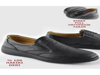 7575 Ortopedik Taban Yumusak Hakiki Deri Mevsimlik Kislik Erkek Ayakkabi Siyah - Kullanıcı yorumları