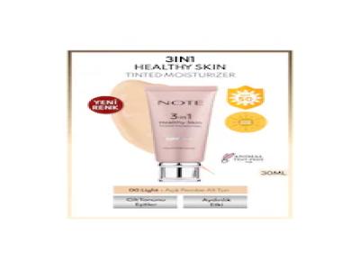 Note Cosmetics 3 In 1 Healthy Skin Tinted Moisturizer Spf 50 Renk Ton Esitleyici Aydinlatici Krem 00 Light Acik Ton - Kullanıcı yorumları
