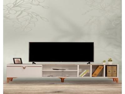 White Tv Ünitesi - Beyaz/Ceviz 160 Cm 2 Kapaklı + 2 Raflı Tv Sehp - Kullanıcı yorumları