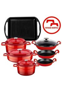 Lava NEO Trendy 12 Parça Kırmızı Döküm Tencere Seti - Kullanıcı yorumları