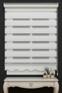 NetworkAvm Geniş Pliseli Etek Dilimli Ekru Beyaz Zebra Stor Güneşlik Perde - Kullanıcı yorumları